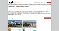 Desktop Screenshot of africanlandmarksafaris.com