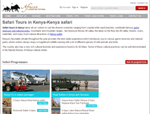 Tablet Screenshot of africanlandmarksafaris.com